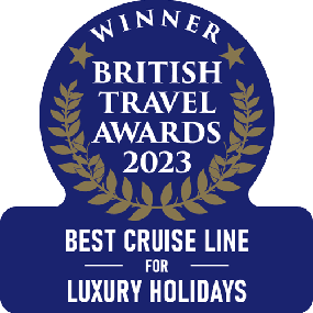 British Travel Awards 2023 Winner Best Luxury Holidays Cruise Line British Travel Awards 2023 Winner Best Luxury Holidays Cruise Line